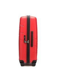 Wittchen - Zestaw walizek z polipropylenu w nowoczesny wzór. Kolor: czerwony. Materiał: guma. Wzór: geometria. Styl: wakacyjny, biznesowy #5