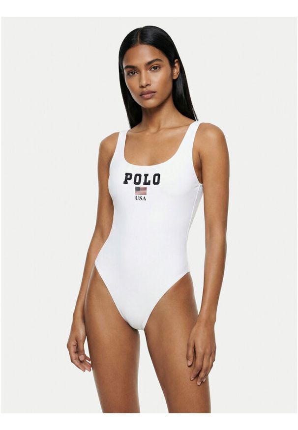 Polo Ralph Lauren Strój kąpielowy 21612410 Biały. Kolor: biały. Materiał: syntetyk