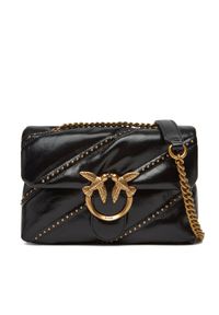 Pinko - PINKO Torebka Love Puff Mini CL PE 25 PLTT 100039 A26T Czarny. Kolor: czarny. Materiał: skórzane