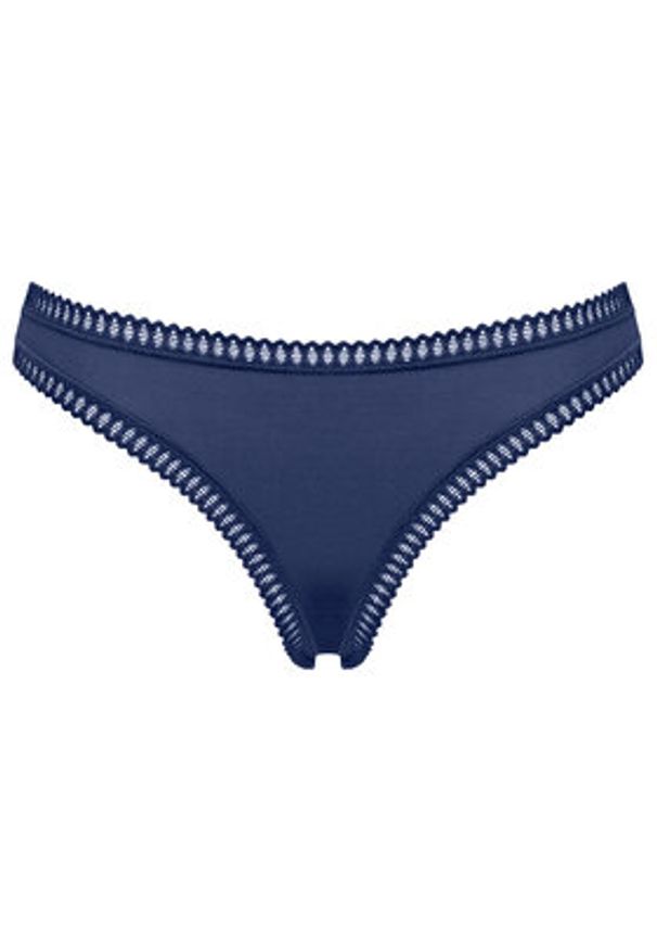 Sloggi Komplet 3 par stringów Go Crush 10219704 Niebieski. Kolor: niebieski. Materiał: bawełna