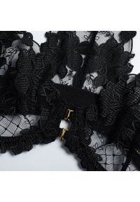 Intica - Komplet bielizny z haftem elegancki i komfortowy Nadien. Kolor: czarny. Materiał: materiał. Wzór: haft #3