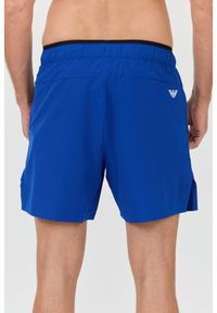 EA7 Emporio Armani - EA7 Niebieskie męskie kąpielówki Bermudas, Rozmiar XL. Kolor: niebieski #7