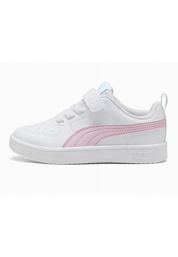 Puma - BUTY dziecięce PUMA RICKIE na rzep pełne białe sportowe. Zapięcie: rzepy. Kolor: biały. Sport: turystyka piesza