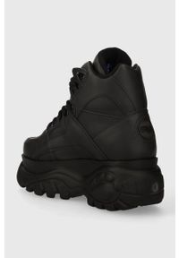 Buffalo sneakersy 1340-14 2.0 kolor czarny 1534150. Zapięcie: sznurówki. Kolor: czarny. Materiał: guma. Obcas: na platformie #4