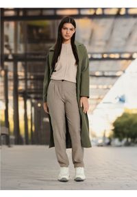 Sinsay - Spodnie eleganckie - wielobarwny. Materiał: materiał. Styl: elegancki