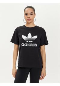 Adidas - adidas T-Shirt Trefoil IR9533 Czarny Regular Fit. Kolor: czarny. Materiał: bawełna