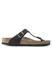 Japonki damskie Birkenstock Gizeh Bfbc. Okazja: na plażę. Kolor: czarny. Materiał: syntetyk, materiał. Styl: sportowy #1