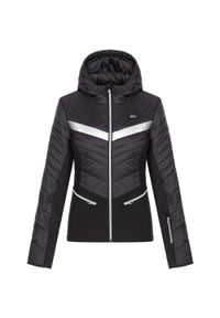 SKI COMPANY S.R.O - Kurtka narciarska damska LOAP Oktie M – wodoodporna, oddychająca. Kolor: zielony, fioletowy, wielokolorowy. Sezon: zima. Sport: narciarstwo #1