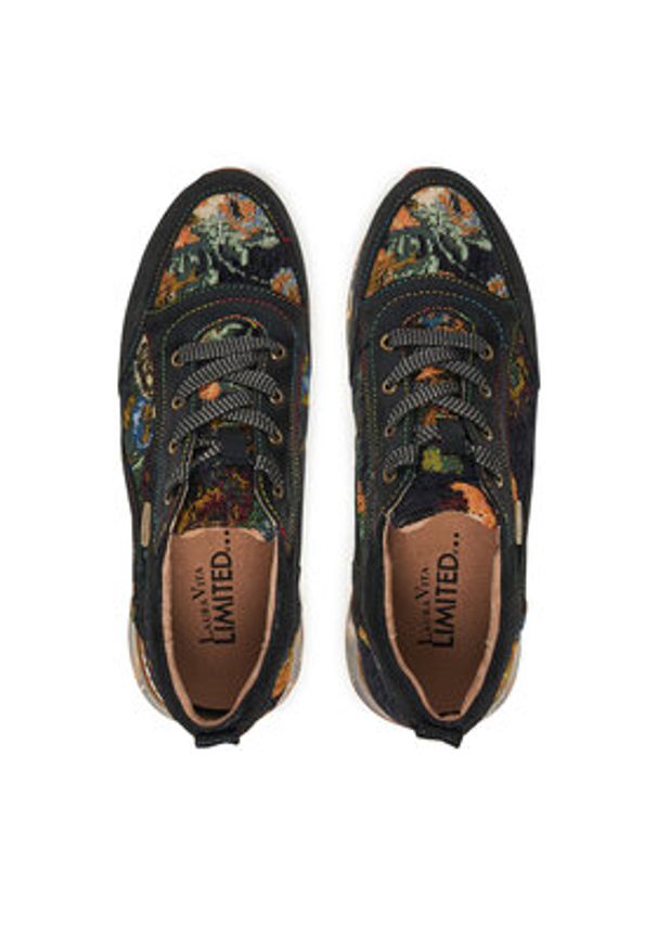 Laura Vita Sneakersy Delphine 15 Czarny. Kolor: czarny. Materiał: skóra