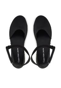 Calvin Klein Jeans Espadryle Flatform Espadrille Sling Mg YW0YW01735 Czarny. Kolor: czarny. Materiał: materiał