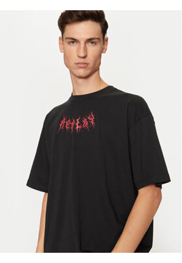 Replay - REPLAY T-Shirt M6878 .000.2660 Czarny Regular Fit. Kolor: czarny. Materiał: bawełna