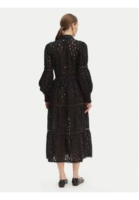 Iconique Sukienka letnia Joanna IC26-008 Czarny Regular Fit. Kolor: czarny. Materiał: bawełna. Sezon: lato #4