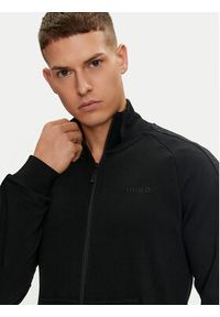 Hugo Bluza Tonal Logo 50520493 Czarny Regular Fit. Kolor: czarny. Materiał: bawełna