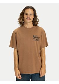 DC Shoes T-Shirt Parts Dep EDYZT04366 Brązowy Regular Fit. Kolor: brązowy. Materiał: bawełna #1