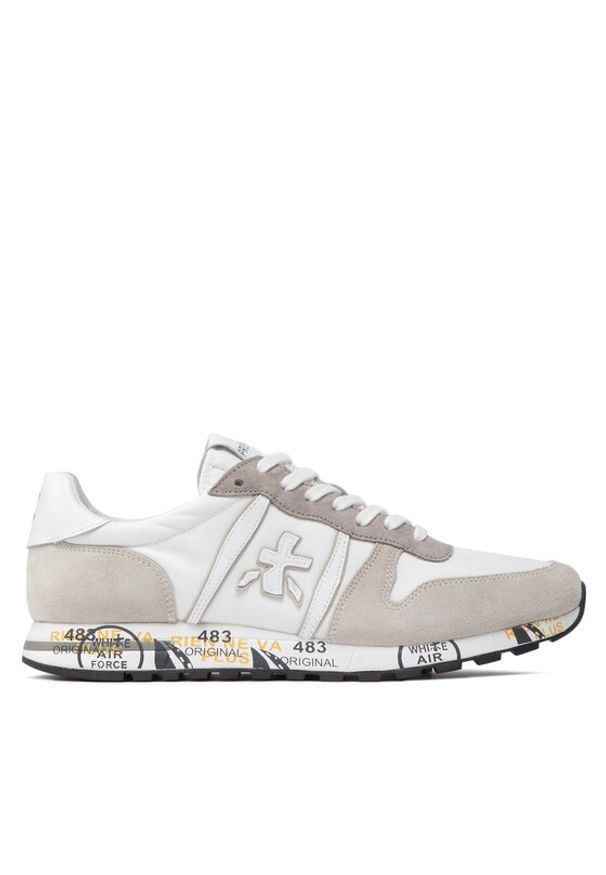 Premiata Sneakersy Eric 5669 Biały. Kolor: biały. Materiał: zamsz, skóra