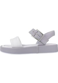 Clarks - Sandały CLARKS ALDA STRAP Szary. Kolor: szary. Materiał: skóra. Sezon: lato