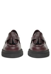 Gino Rossi Loafersy GRACE-I24-26375NB Bordowy. Kolor: czerwony. Materiał: skóra #6