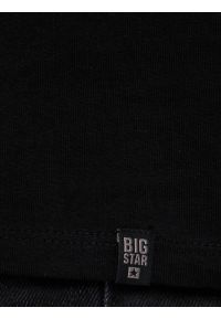 Big-Star - Koszulka męska bawełniana czarna Basic 906. Kolor: czarny. Materiał: bawełna. Wzór: gładki. Sezon: zima. Styl: klasyczny #5