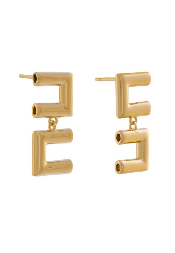 Elisabetta Franchi Kolczyki OR-54A-57E2-V140 Złoty. Materiał: metalowe. Kolor: złoty