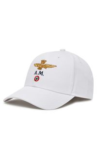 Aeronautica Militare Czapka z daszkiem 251HA1100CT2848 Biały. Kolor: biały. Materiał: bawełna, materiał