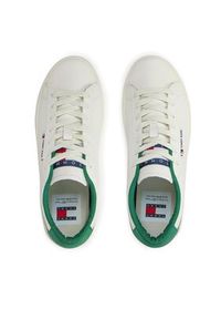 Tommy Jeans Sneakersy Tjw Cupsole Sneaker Ess EN0EN02508 Écru. Materiał: skóra