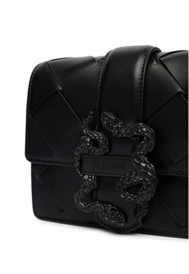 Just Cavalli Torebka 80RA4BM3 Czarny. Kolor: czarny. Materiał: skórzane