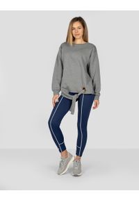 Trussardi Jeans - Trussardi Sport Legginsy | 44P00013 | Kobieta | Granatowy. Kolor: niebieski. Materiał: nylon, elastan. Wzór: aplikacja. Styl: sportowy #1