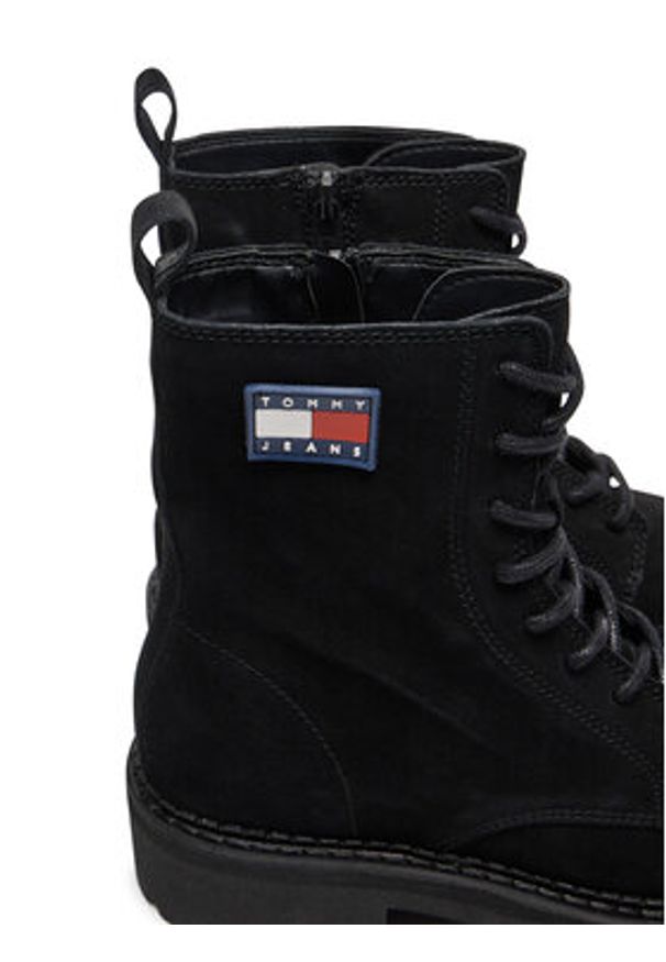 Tommy Jeans Botki Urban EN0EN02630 Czarny. Kolor: czarny. Materiał: zamsz, skóra