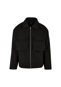 Urban Classics - Męska Bluza Z Dużymi Kieszeniami. Kolor: czarny. Sport: turystyka piesza #1