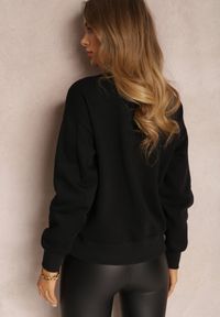 Renee - Czarna Bluza z Polarową Podszewką Heseh. Okazja: na co dzień. Kolor: czarny. Materiał: polar. Długość rękawa: długi rękaw. Długość: długie. Wzór: gładki, jednolity. Sezon: zima, jesień. Styl: klasyczny, casual