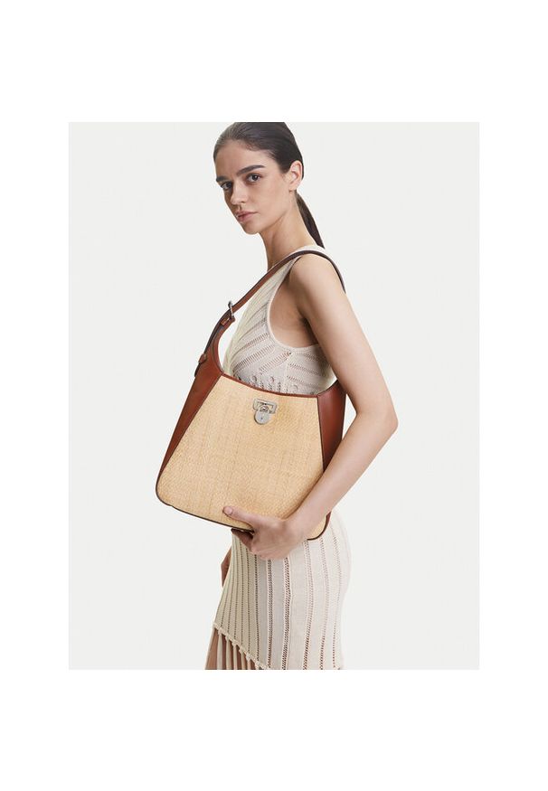 Lauren Ralph Lauren - Torebka LAUREN RALPH LAUREN. Kolor: brązowy