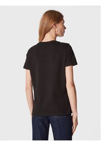 TOMMY HILFIGER - Tommy Hilfiger T-Shirt Foil WW0WW37194 Czarny Regular Fit. Kolor: czarny. Materiał: bawełna #4