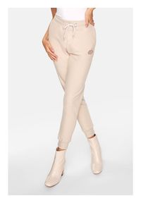 PLNY LALA Spodnie dresowe Kiss PL-SP-LP-00014 Beżowy Regular Fit. Kolor: beżowy. Materiał: bawełna #2