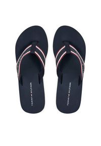 TOMMY HILFIGER - Tommy Hilfiger Japonki Hilfiger Hi Wedge Beach Sandal FW0FW08012 Granatowy. Kolor: niebieski #5