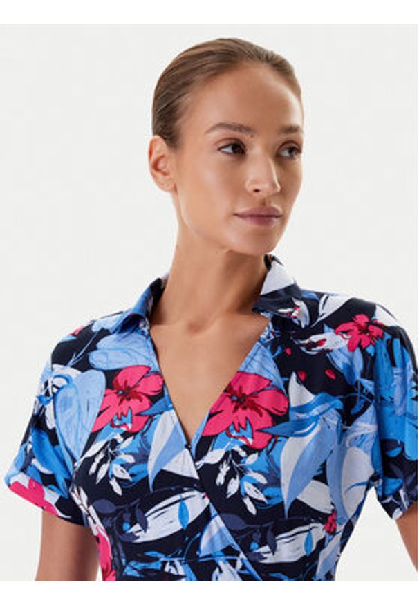 Tatuum Sukienka letnia Zerwi T2542.976 Niebieski Regular Fit. Kolor: niebieski. Materiał: wiskoza. Sezon: lato