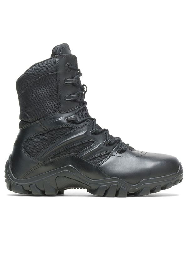 Buty Bates 8 Delta Side Zip E02348 - czarne. Zapięcie: zamek. Kolor: czarny. Materiał: skóra, nylon. Szerokość cholewki: normalna