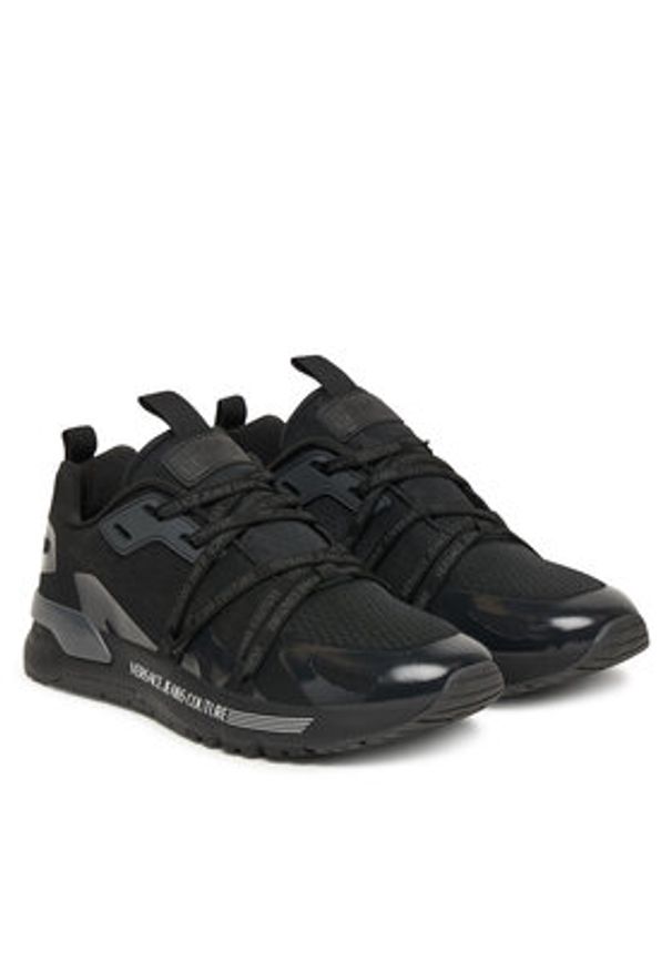 Versace Jeans Couture Sneakersy 79YA3SA8 ZSD07 Czarny. Kolor: czarny. Materiał: materiał