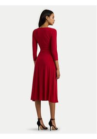 Lauren Ralph Lauren - LAUREN RALPH LAUREN Sukienka codzienna 250769904040 Czerwony Regular Fit. Okazja: na co dzień. Kolor: czerwony. Materiał: syntetyk. Typ sukienki: proste. Styl: casual #5