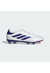 Adidas - Buty Copa Pure 2 Pro FG. Kolor: biały, niebieski, czerwony, wielokolorowy. Materiał: skóra, materiał