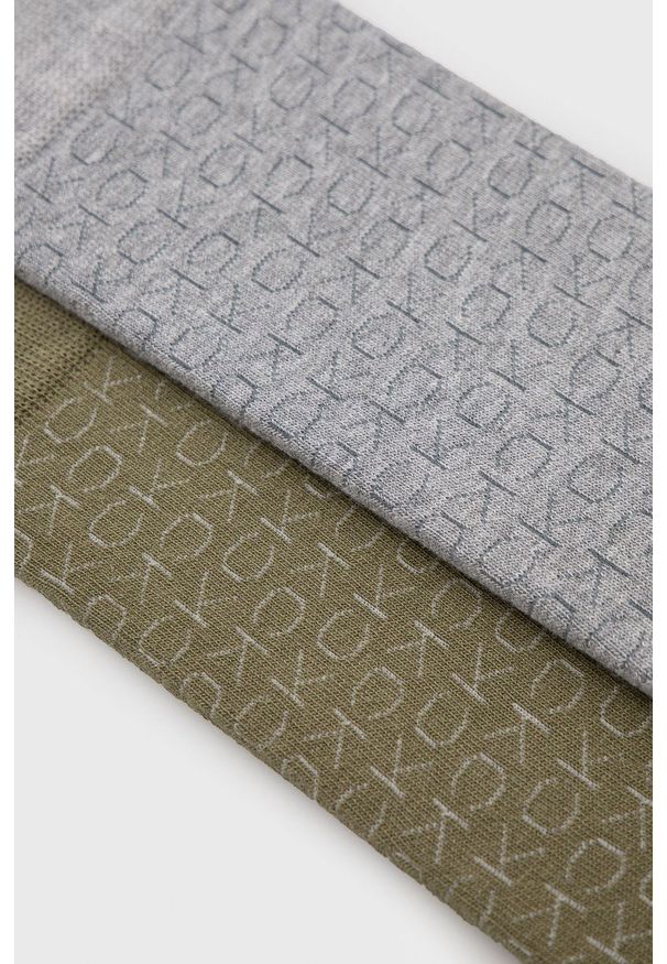 Calvin Klein skarpetki (2-pack) męskie kolor zielony. Kolor: zielony