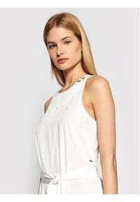 Armani Exchange Sukienka letnia 3LYA39 YNWMZ 1100 Biały Relaxed Fit. Kolor: biały. Materiał: wiskoza. Sezon: lato