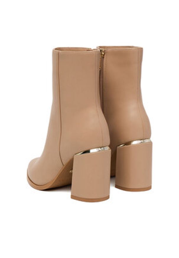 Nine West Botki CEO-JASMIN-01 Beżowy. Kolor: beżowy. Materiał: materiał