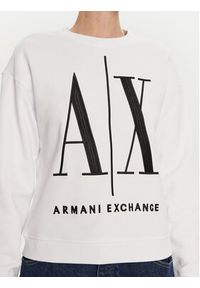 Armani Exchange Bluza 8NYM02 YJ68Z 1000 Biały Regular Fit. Kolor: biały. Materiał: bawełna #3