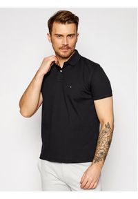 TOMMY HILFIGER - Tommy Hilfiger Polo 1985 MW0MW17770 Czarny Regular Fit. Typ kołnierza: polo. Kolor: czarny. Materiał: bawełna #2