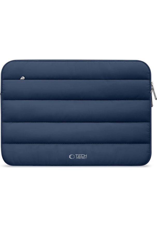 TECH-PROTECT - Etui Tech-Protect Fluffy Laptop 13-14 granatowy. Kolor: niebieski. Materiał: materiał. Styl: elegancki, casual
