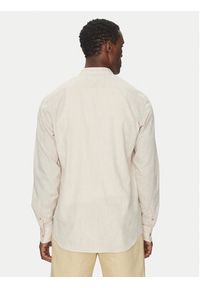 Karl Lagerfeld - KARL LAGERFELD Koszula 605035 552627 Beżowy Regular Fit. Typ kołnierza: dekolt w karo. Kolor: beżowy. Materiał: bawełna
