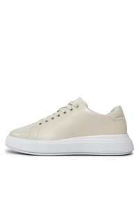 Calvin Klein Sneakersy Raised Cup Lace Up Nano Mono Bt HW0HW01878 Beżowy. Kolor: beżowy #4