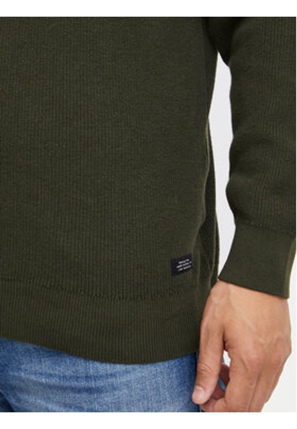 Blend Sweter 20716265 Zielony Regular Fit. Kolor: zielony. Materiał: bawełna