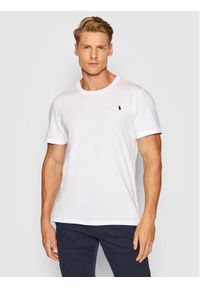 Polo Ralph Lauren T-Shirt Sle 714844756004 Biały Regular Fit. Typ kołnierza: polo. Kolor: biały. Materiał: bawełna
