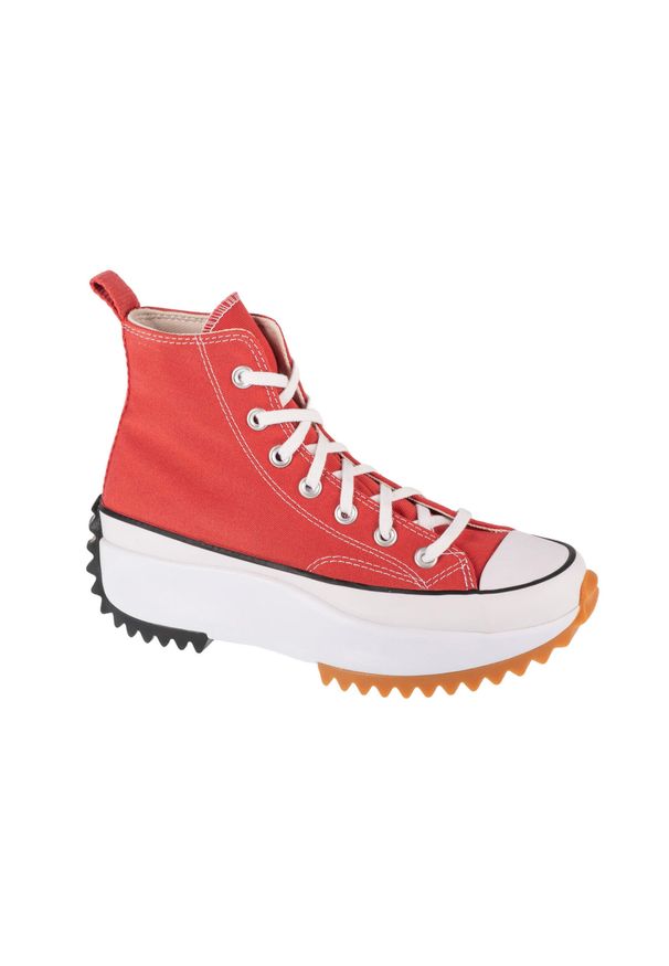 Converse - Buty sportowe do chodzenia damskie, Run Star Hike. Kolor: czerwony. Sport: turystyka piesza, bieganie